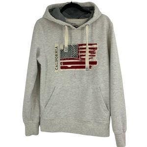 Mens California 0684 City 75 Wear Sweatshirt Hoodie Size Large Gray Heather